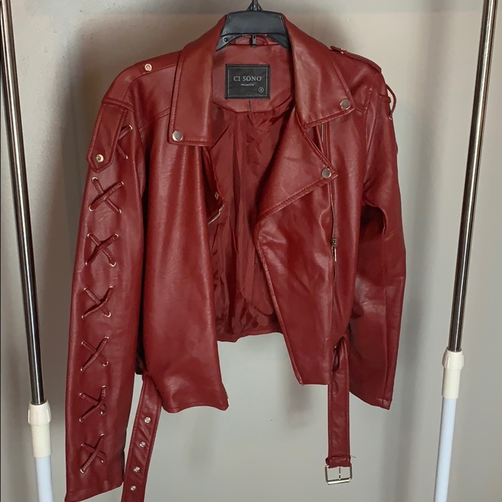 Faux Leather Jacket